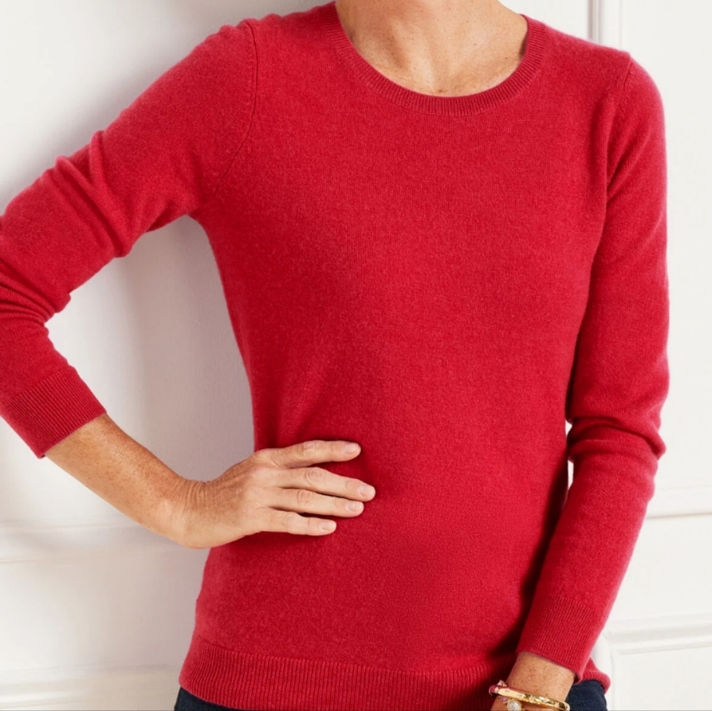 Talbots Red Crew Neck Sweater
